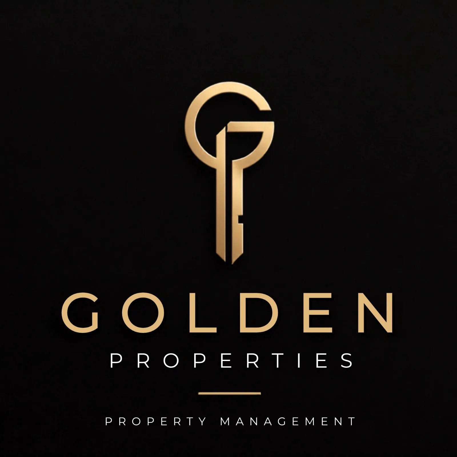 Logo completo de Golden Properties