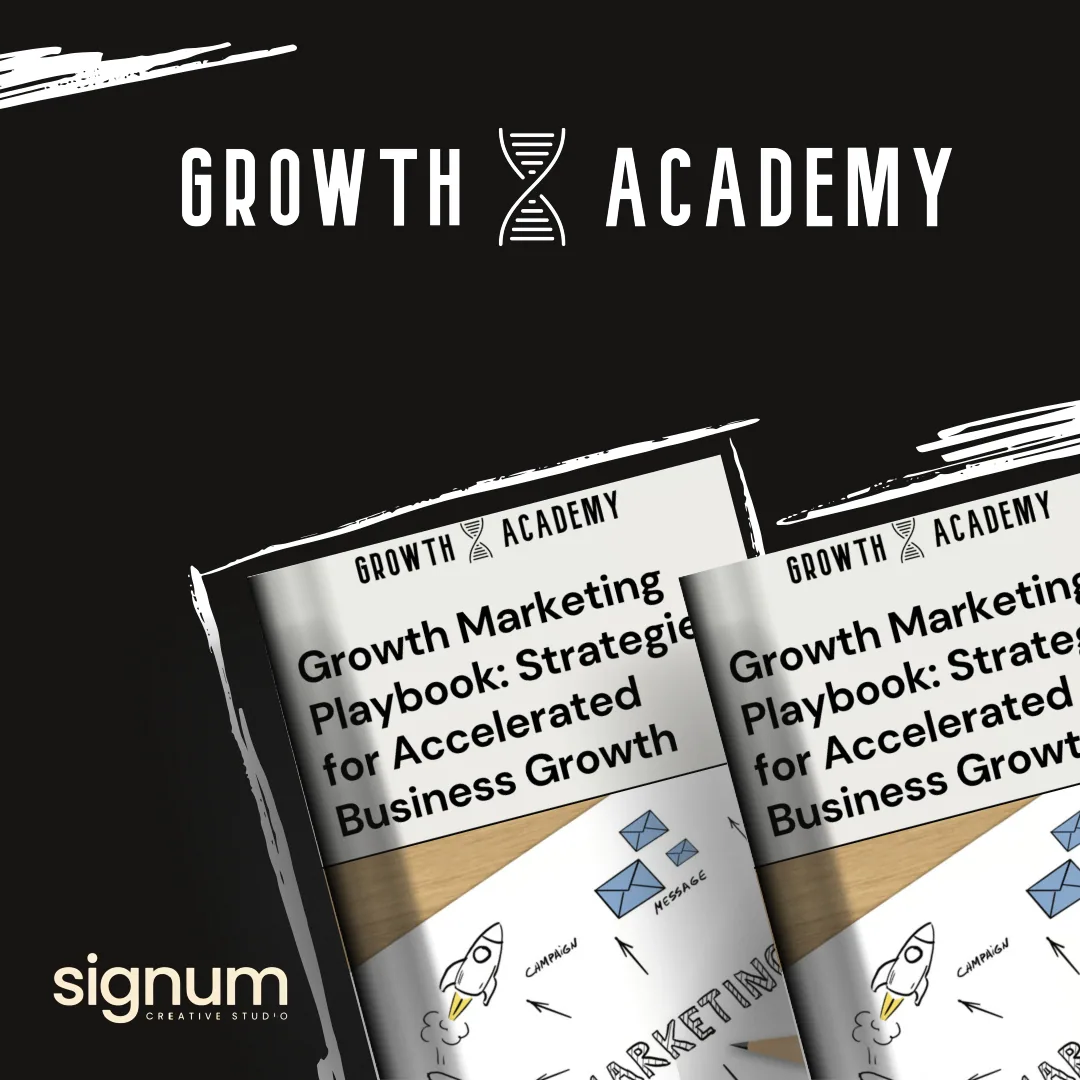 Growth Academy — Diseño de logotipo · Portada de e-book